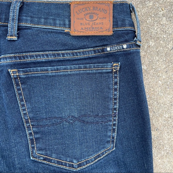 Lucky Brand Charlie Skinny Jeans with Zippers 2/26 - Picture 9 of 10